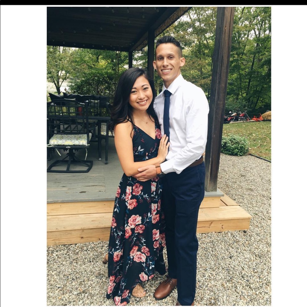 Floral Navy Dress
